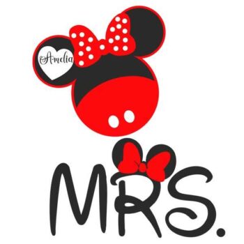Alternative view of Personalized t-shirt white for Couple Mickey Mouse