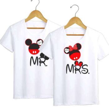 Personalized t-shirt white for Couple Mickey Mouse 8