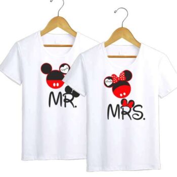 Personalized t-shirt white for Couple Mickey Mouse 3