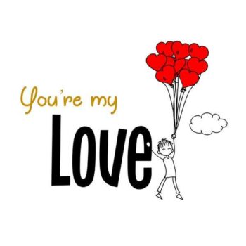Alternative view of Personalized t-shirt white for Couple Love Hearts