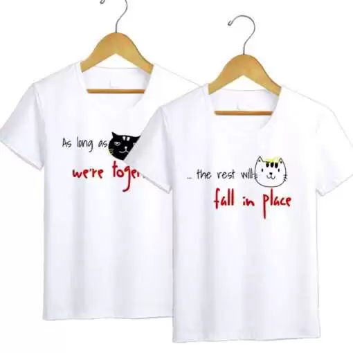 Personalized t-shirt white for Couple Together 4