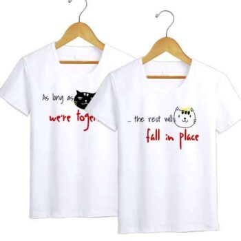 Personalized t-shirt white for Couple Together 8