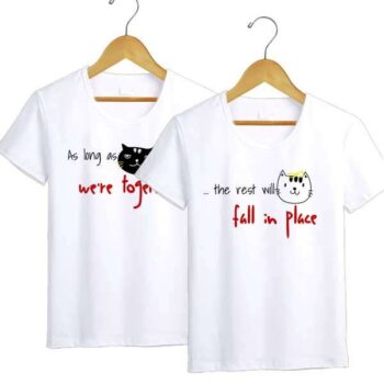 Personalized t-shirt white for Couple Together 3