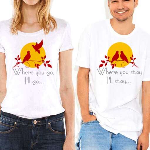 Personalized t-shirt white for Best Couple