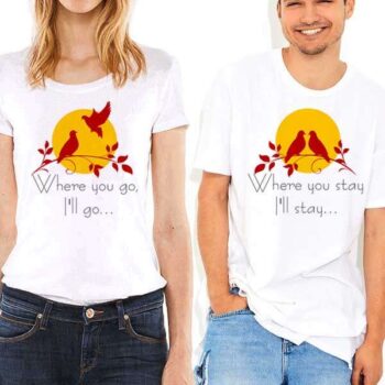 Personalized t-shirt white for Best Couple
