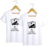 Personalized t-shirt white for Couple design your own 5