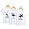 Personalized t-shirt white for Three design your own 6