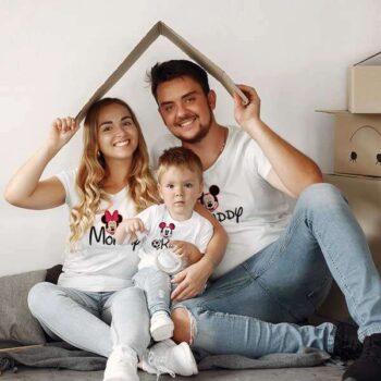 Personalized t-shirt white for Family Mickey Mouse