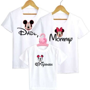 Personalized t-shirt white for Family Mickey Mouse 10