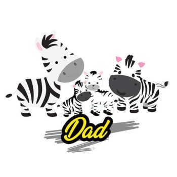 Alternative view of Personalized t-shirt white for Family Zabra