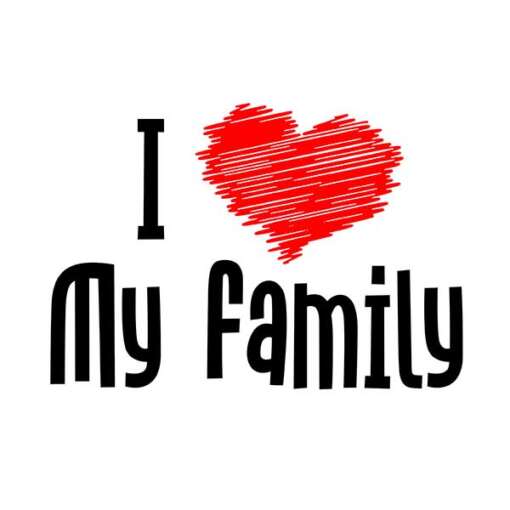 Personalized t-shirt white for Family I love 2