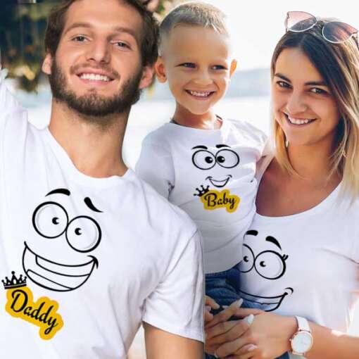 Personalized t-shirt white for Family Happy