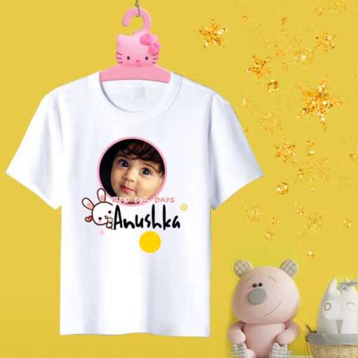 Personalized t-shirt white for Cute Girl | Mom & Dad Princess 1