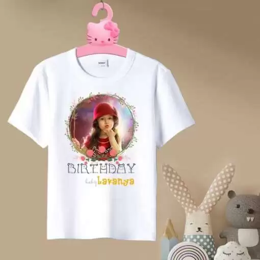 Personalized t-shirt white for girl Birthday | Super mom girl 1