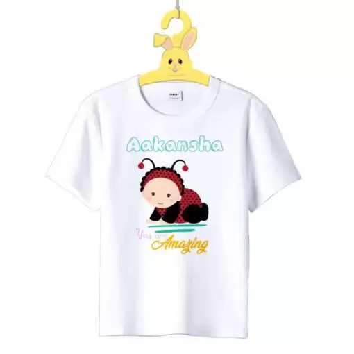 Personalized t-shirt white for Amazing girl 3