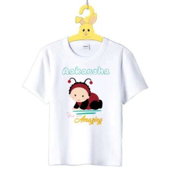 Personalized t-shirt white for Amazing girl 5