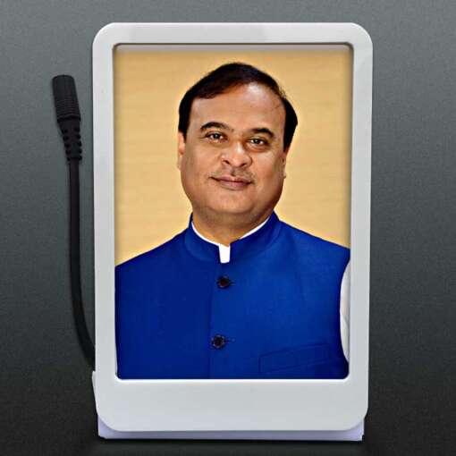 Personalized Car Dashboard 6 x 9 cm Single | CM Himanta Biswa Sarma 1