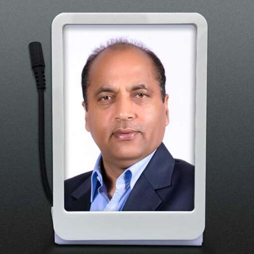 Personalized Car Dashboard 6 x 9 cm Single | CM Jai Ram Thakur 1