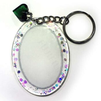 Personalized Photo keychain Oval shape - Resin Photo Keychain 6