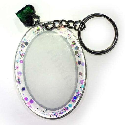 Personalized Photo keychain Oval shape - Resin Photo Keychain 3