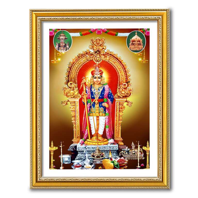 God Photo Frame 10 X 12 inch Murugan Photo frame Gifts Photo Gifts