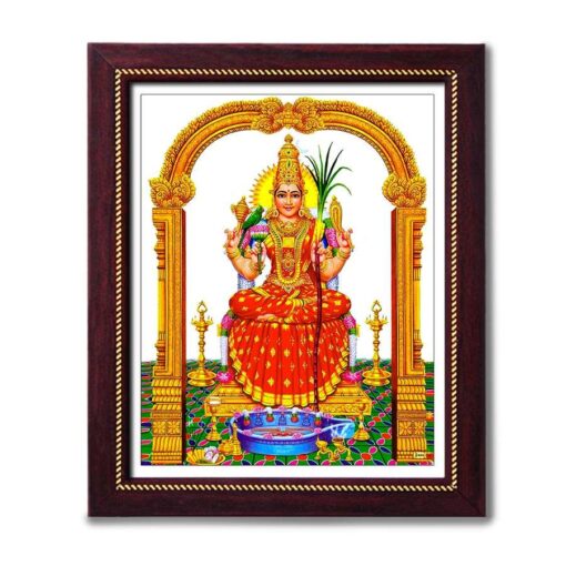 God Photo Frame 8 X 10 inch | Sri Kanchi Kamakshi Amman Photo frame Gifts | Photo Gifts 1