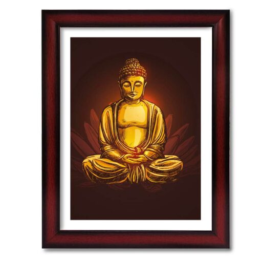 God Photo Frame 6 X 8 inch | Gautama Buddha Photo frame Gifts | Photo Gifts 1