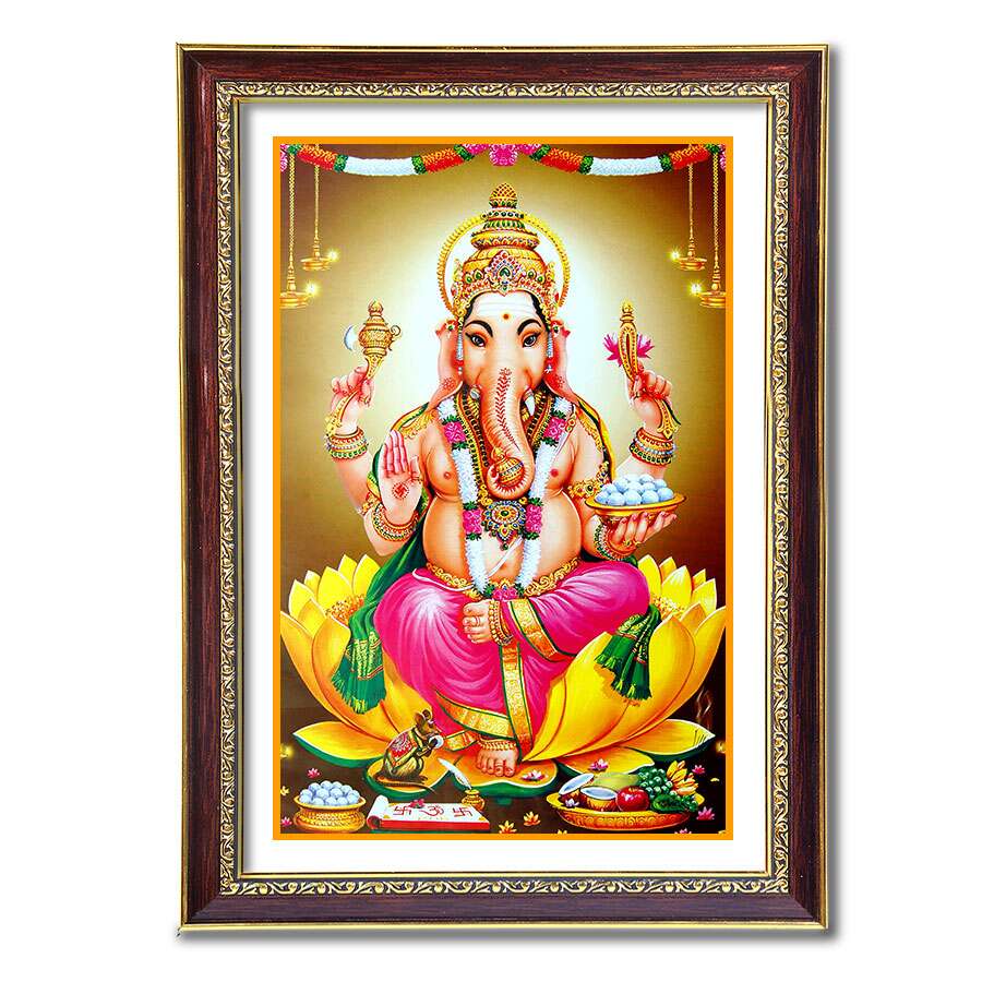God Photo Frame 10 X 12 inch | Vinayagar Photo frame Gifts | Photo ...