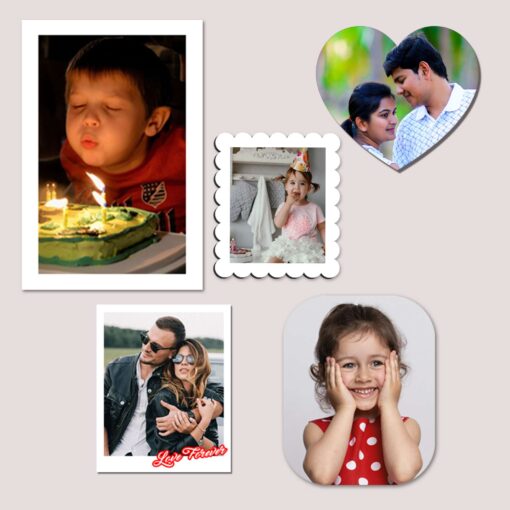 Combo Personalized Photo Magnets | Birthday Gifts | Anniversary Gift | Wedding Gift | set of 5 2
