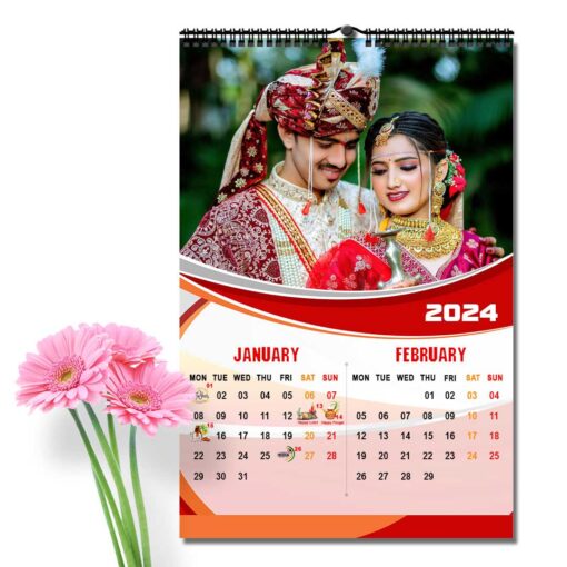 2024 Personalized Wall Calendar | 6 Pages Photo Calendar | 12×18 Inch Design1 1