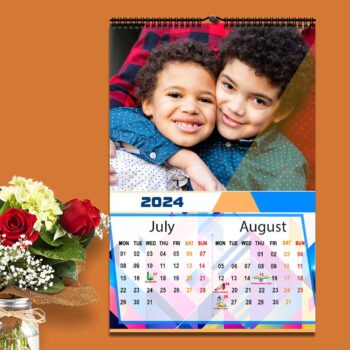 2024 Personalized Wall Calendar | 6 Pages Photo Calendar | 12×18 Inch Design 3 12