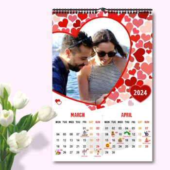 2024 Personalized Wall Calendar | 6 Pages Photo Calendar | 12×18 Inch Design 5 10