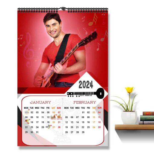 2024 Personalized Wall Calendar | 6 Pages Photo Calendar | 12×18 Inch Design 8 1