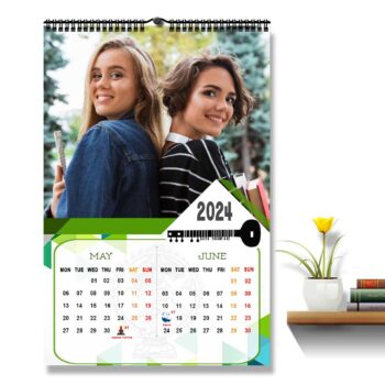 2024 Personalized Wall Calendar | 6 Pages Photo Calendar | 12×18 Inch Design 8 11