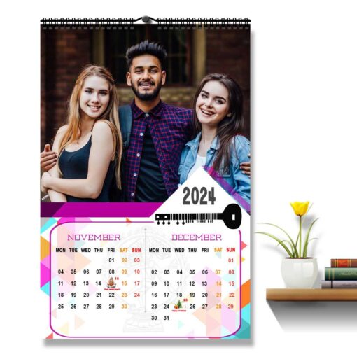 2024 Personalized Wall Calendar | 6 Pages Photo Calendar | 12×18 Inch Design 8 7