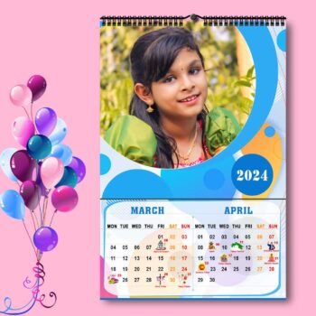 2024 Personalized Wall Calendar | 6 Pages Photo Calendar | 12×18 Inch Design 9 10
