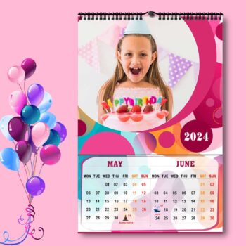 2024 Personalized Wall Calendar | 6 Pages Photo Calendar | 12×18 Inch Design 9 11