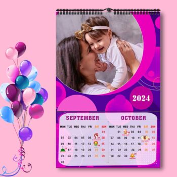 2024 Personalized Wall Calendar | 6 Pages Photo Calendar | 12×18 Inch Design 9 13