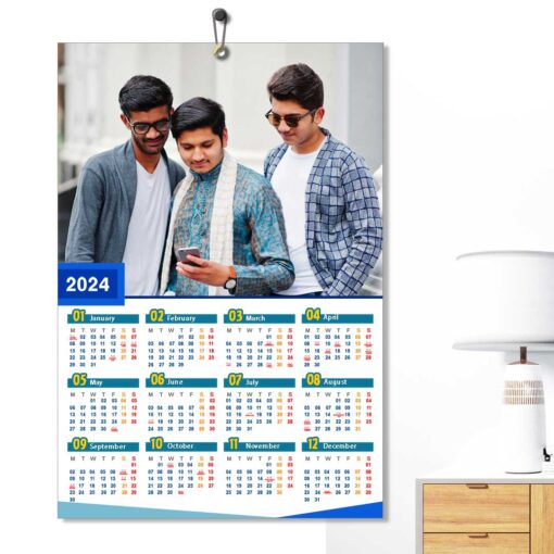 2024 Personalized Poster Calendar | Photo Calendar | 13×19 Inches Design 01 1