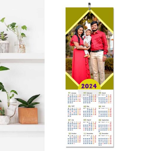2024 Personalized Poster Calendar | Photo Calendar | 13×38 Inches Design 03 1