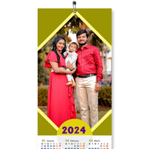2024 Personalized Poster Calendar | Photo Calendar | 13×38 Inches Design 03 2