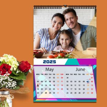 2025 Personalized Wall Calendar | 6 Pages Photo Calendar | 12×18 Inch Design 3 4