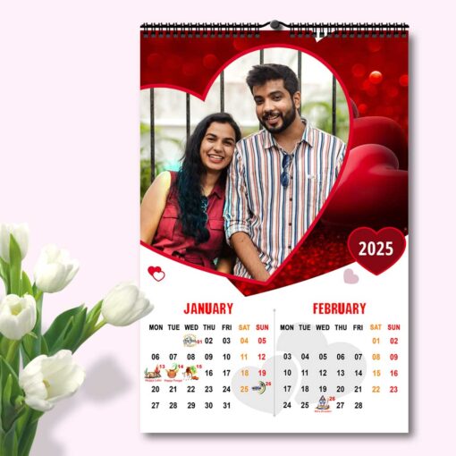 2025 Personalized Wall Calendar | 6 Pages Photo Calendar | 12×18 Inch Design 5
