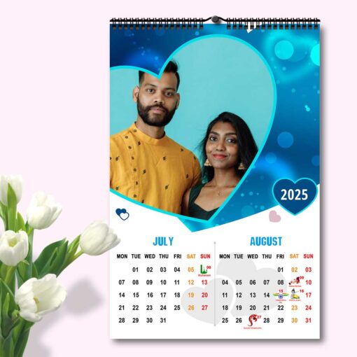 2025 Personalized Wall Calendar | 6 Pages Photo Calendar | 12×18 Inch Design 5 - Image 6