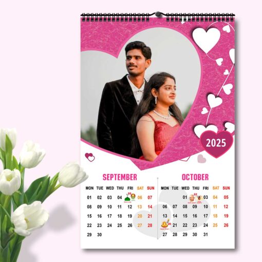 2025 Personalized Wall Calendar | 6 Pages Photo Calendar | 12×18 Inch Design 5 - Image 7