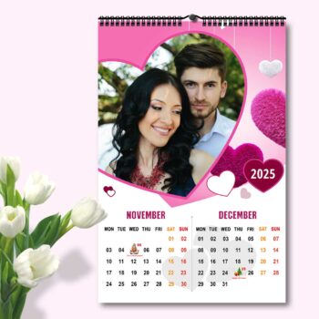 2025 Personalized Wall Calendar | 6 Pages Photo Calendar | 12×18 Inch Design 5 7