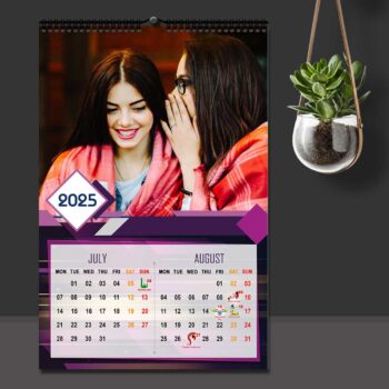 2025 Personalized Wall Calendar | 6 Pages Photo Calendar | 12×18 Inch Design 6 5