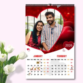 2026 Personalized Wall Calendar | 6 Pages Photo Calendar | 12×18 Inch Design 5