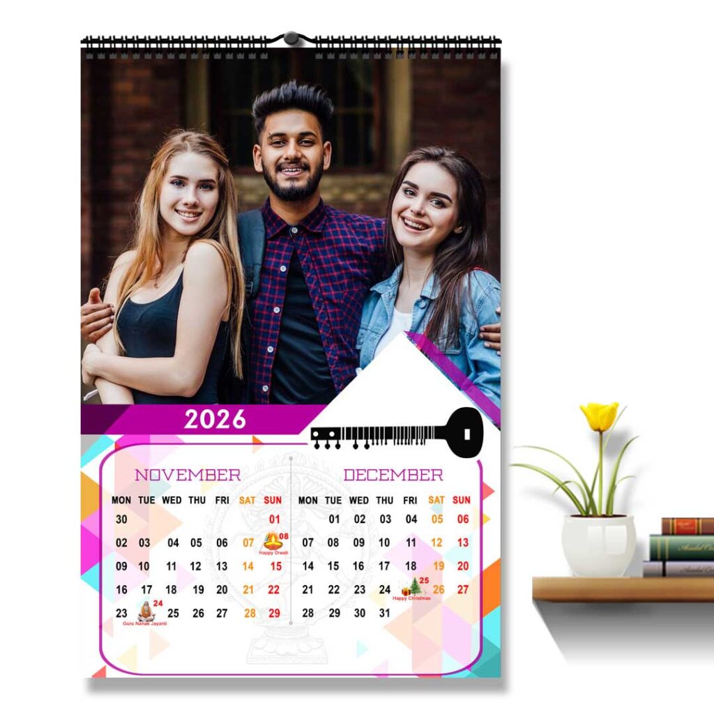 2026 Personalized Wall Calendar | 6 Pages Photo Calendar | 12×18 Inch ...