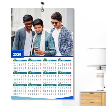 2026 Personalized Poster Calendar | Photo Calendar | 13×19 Inches Design 01